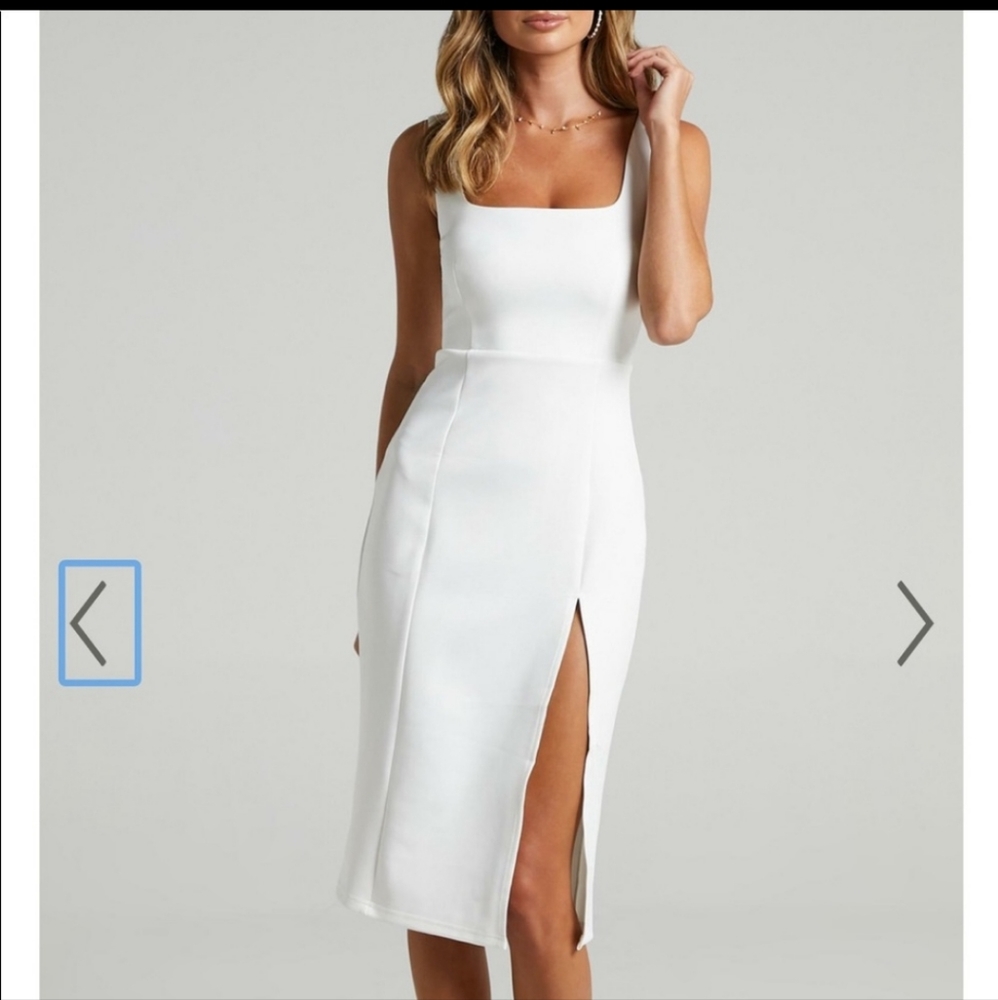White Showpo mini love dress